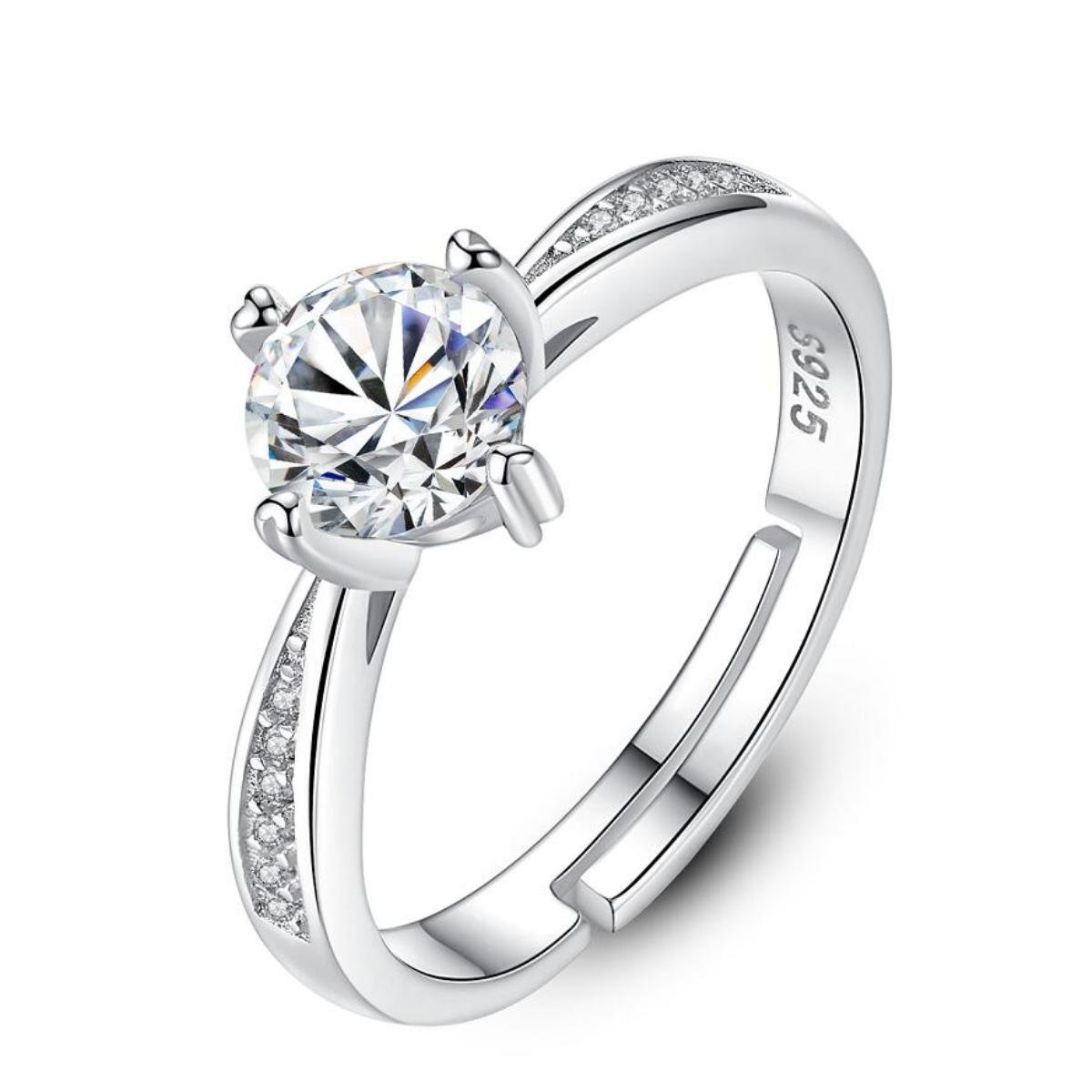 STYLISH TEENS dc jewels Sterling Silver Swarovski Crystal Adjustable Rings for Women (B078WM95MD) Amazon Price History, Amazon Price Tracker