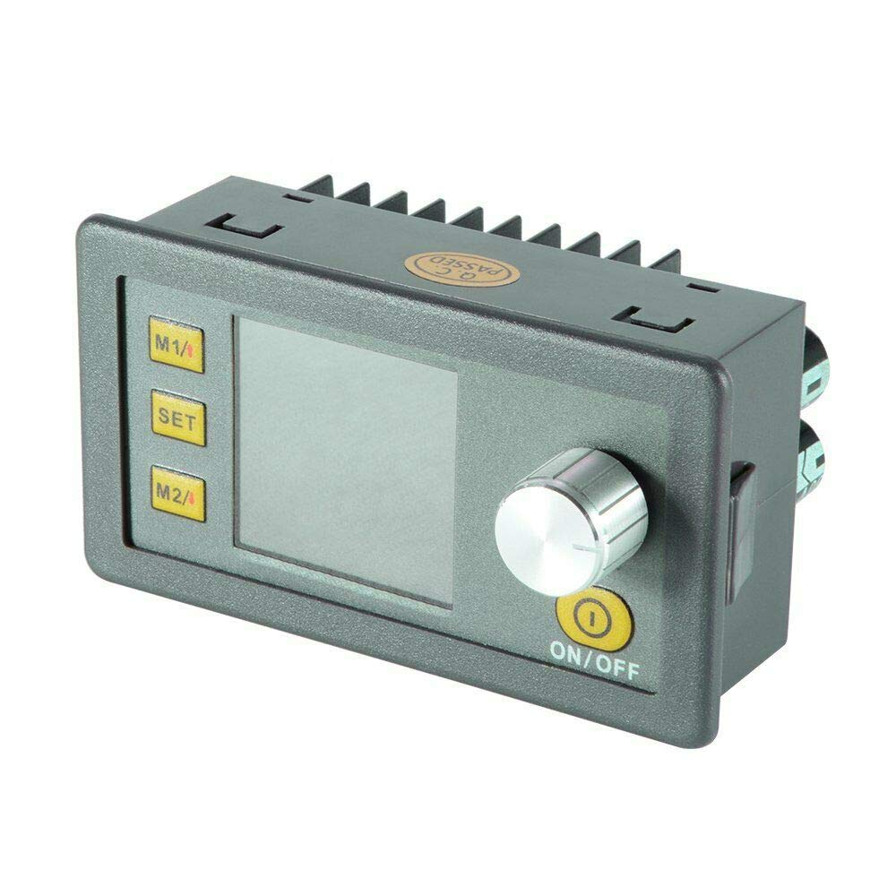 DP50V5A Module d'alimentation de contrôle programmable, régulateur de tension, DC 6-55 V à 0-50,00 V, convertisseur abaisseur réglable avec voltmètre, ampèremètre intégré, affichage couleur