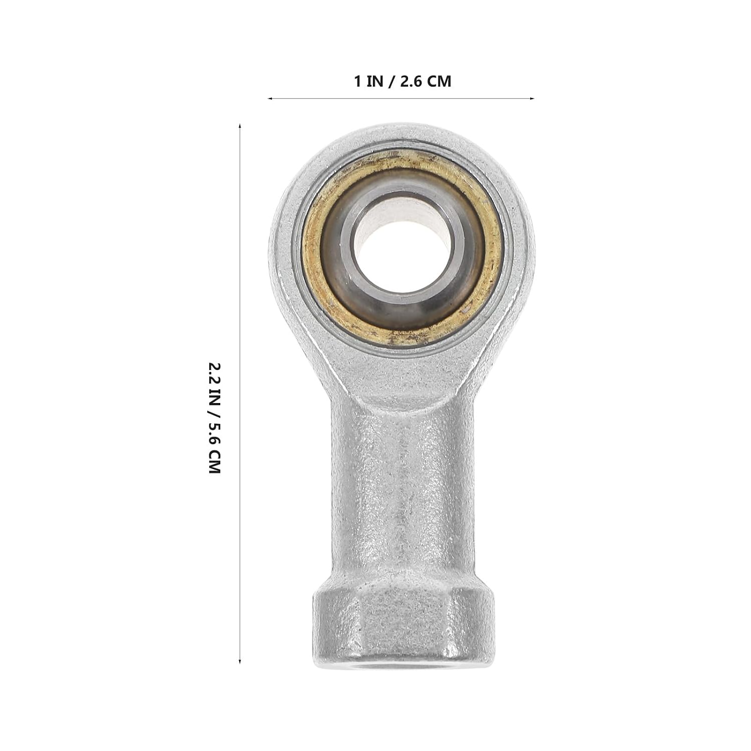 Operitacx 4pcs M10x1.25 Internal Thread Fish Eye Rod End Joint Bearings Metal Radial Bearings for Mechanical Parts Industrial Power Transmission