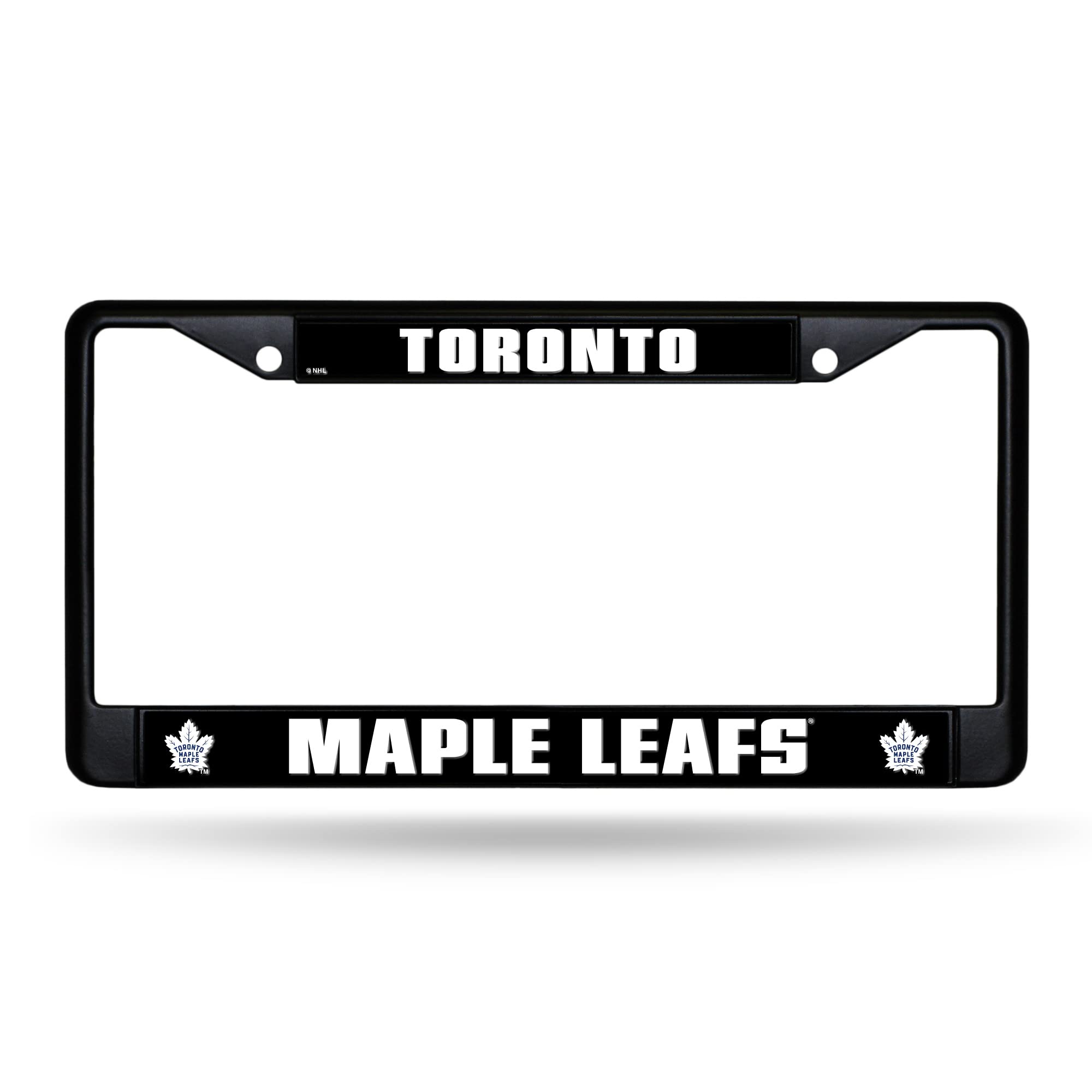 NHL Toronto Maple Leafs Black 12" x 6" Black Metal Car/Truck Frame Automobile Accessory