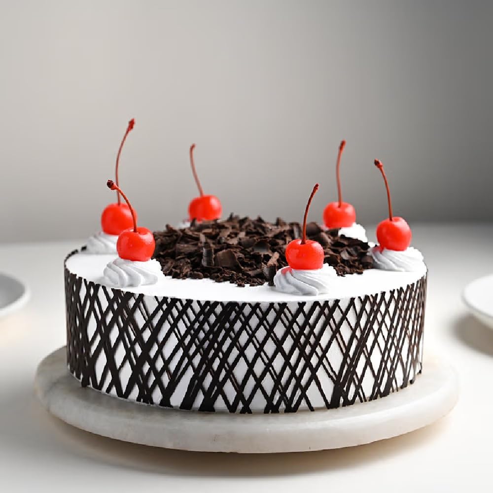 FlowerAura Delicious Silky Smooth Fresh Cherrilicious Black Forest Cake Gift's For Birthday, Anniversary, Valentine's Day, Mother's Day, Christmas, Wedding (Same Day Delivery) (2Kg)-image-47