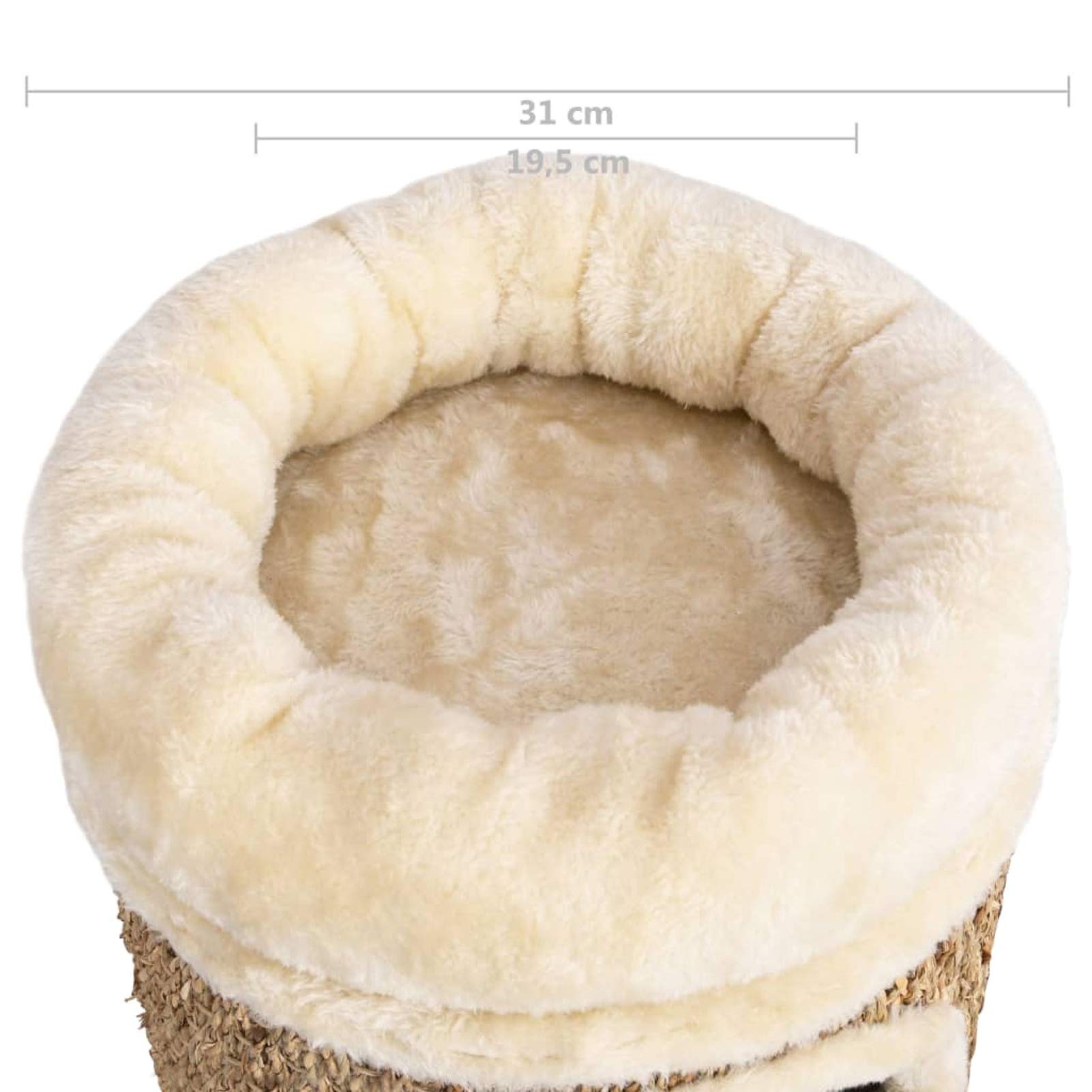 Homgoday Łóżko dla psa, legowisko dla psa, legowisko dla psa, legowisko dla psa, legowisko dla psa, poduszka dla psa, legowisko dla kota z luksusową poduszką 33 cm