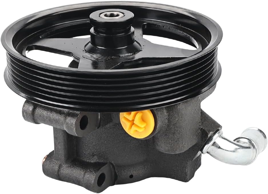 Power Steering Pump with Pulley Compatible with Ford E-150 E-250 Econoline 1997 1998 1999 2000 2001 2002, F-250 F-350 Super Duty Excursion 2002 2003, Replacement for 20-283P1, 20-283