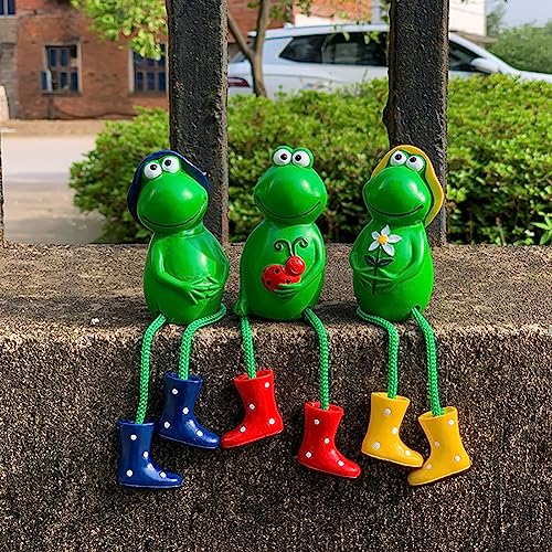 Kertaym Schwimmende Teichdeko Frosch - Harz Gartenfiguren Wasserfest