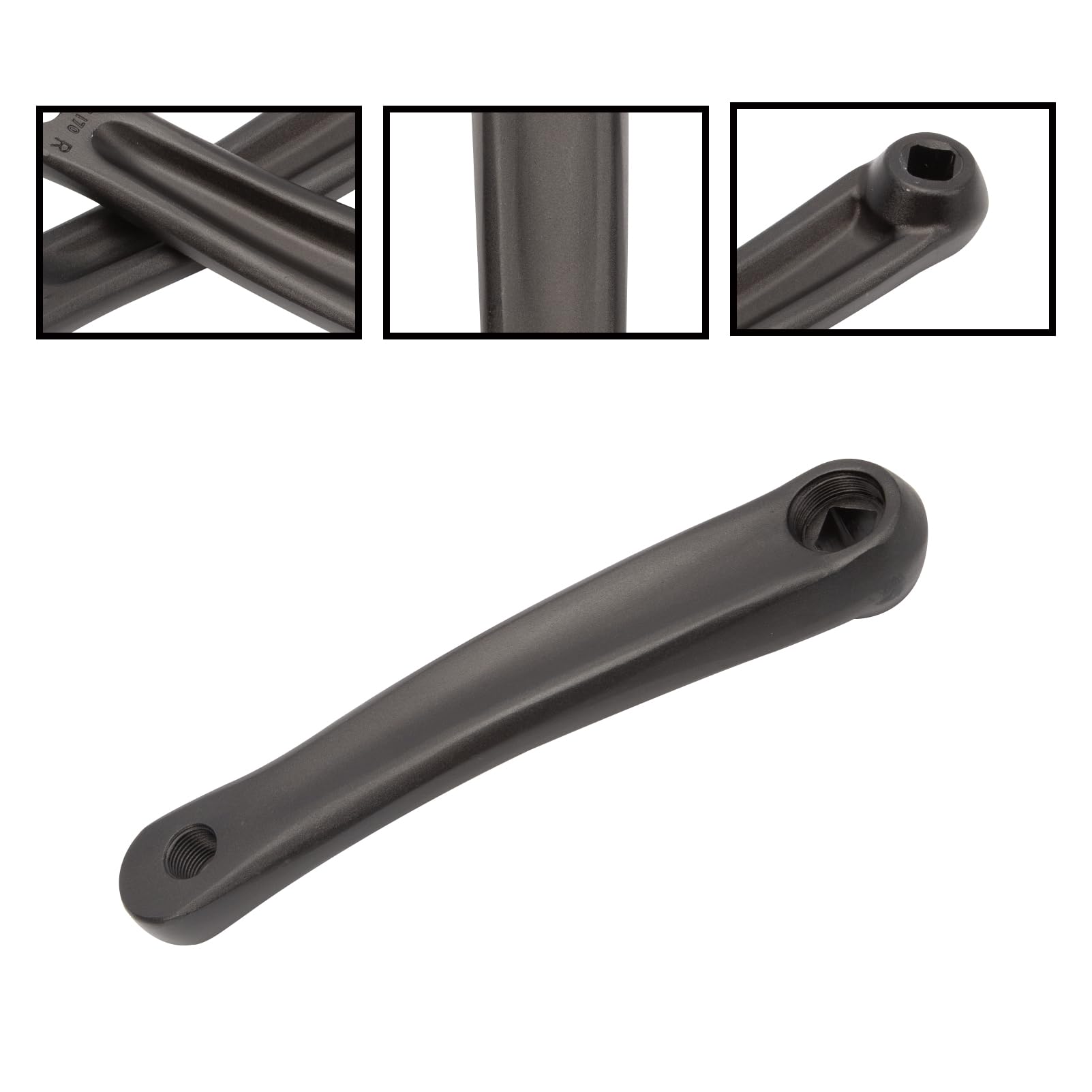 Biela para bicicleta de montaña, 2 manivelas duraderas BMX Old School Cruiser