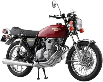 Aoshima Honda CB400 Four Light Ruby Red 112 Scale Diecast Motorcycle