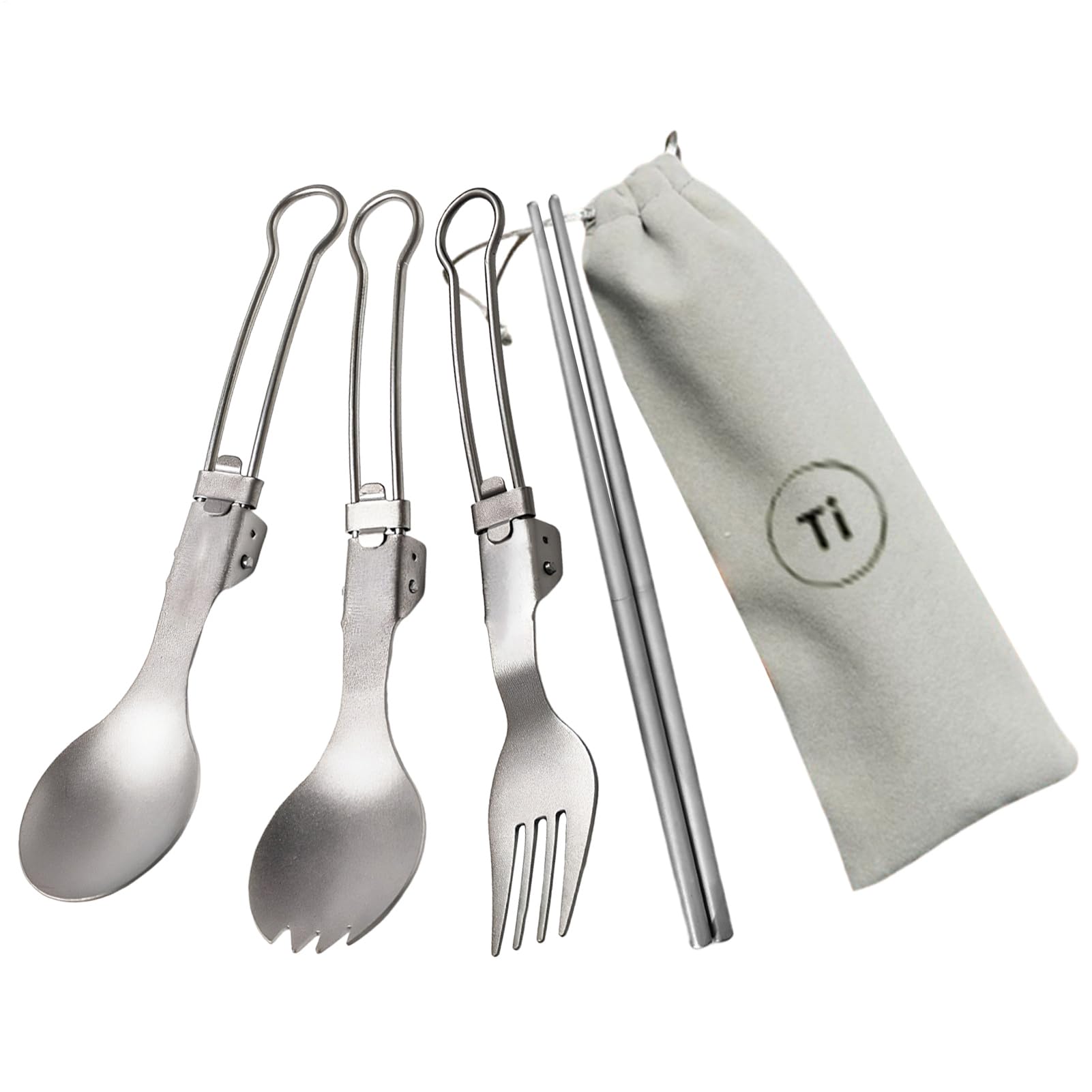 Tragbares Besteck Vierteiliges Titan Besteck Set