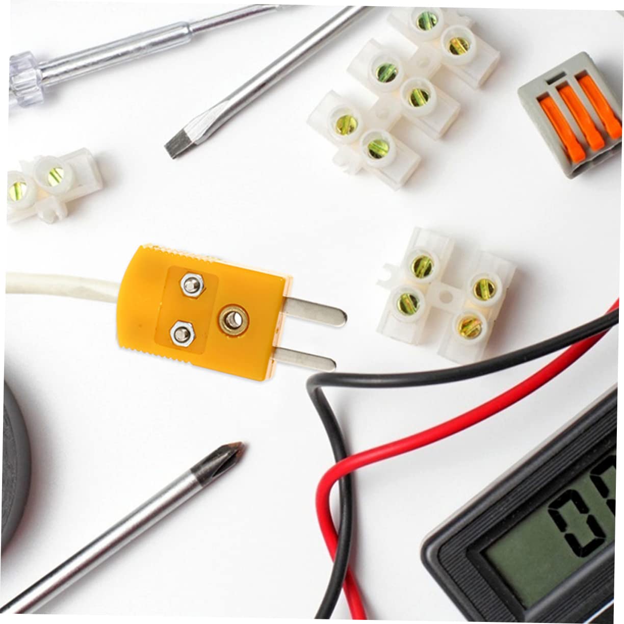 SOLUSTRE 10 Sets Thermocouple Wire Connectors k Type Thermocouple Plugs Adapters for Multimeters