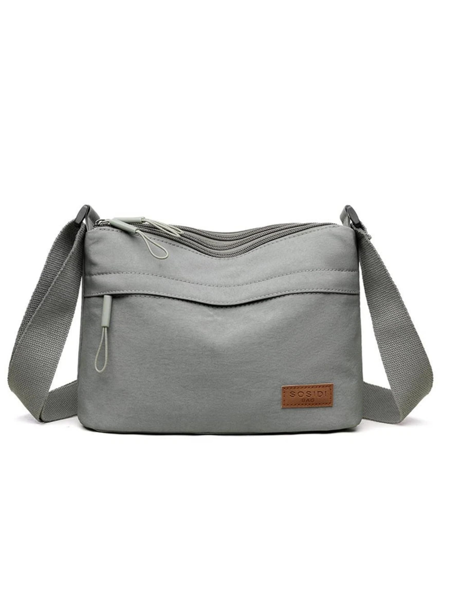 Lightweight Nylon Unisex Crossbody Bag Multi-Compartment Design Adjustable Strap 25 x 16.5 x 10 cm Daily Use and Travel-image-43