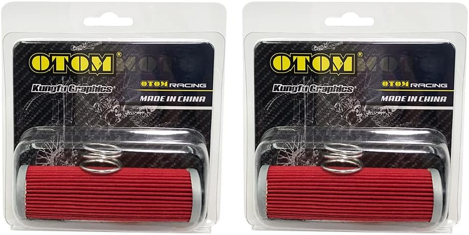 OTOM OUDIMO Motorcycle 2 Pcs Engine Oil Filters Imported Filtration Paper For ZONGSHEN NC250 NC450 Off-Road Motocross Dirt Bike Parts