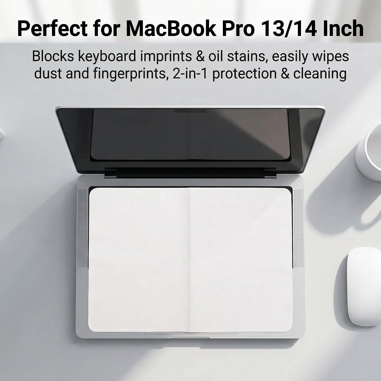 Protector de Teclado para MacBook Air 13, Protector de Teclado Portátil Ultra fino, Compatible con MacBook Air 13 Pulgadas, Diseñado para Proteger tu Teclado de Polvo y Arañazos
