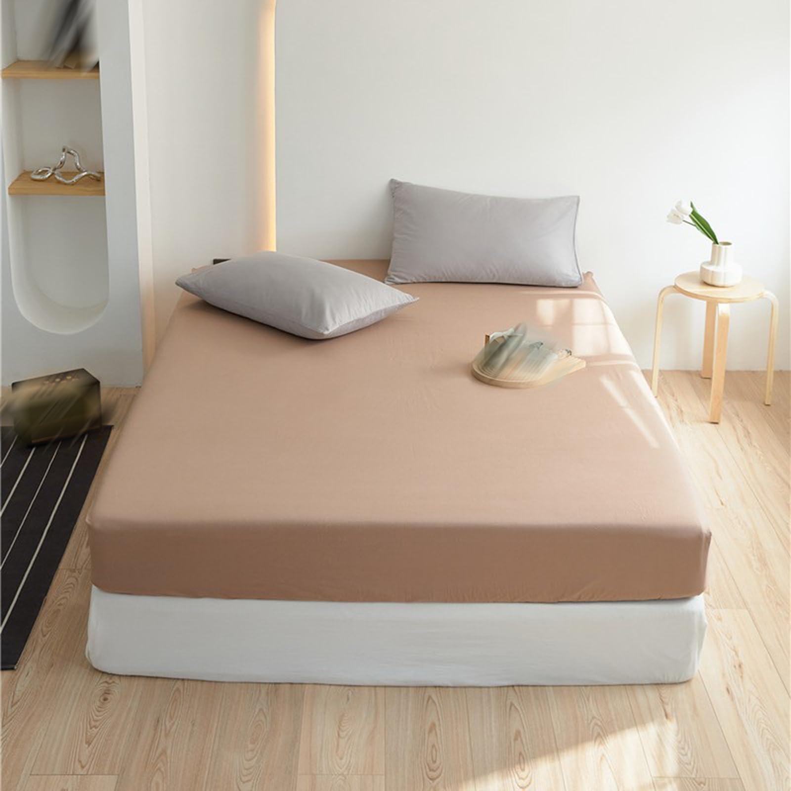 Drap housse respirant 200x220 pour matelas épais et nuits fraîches