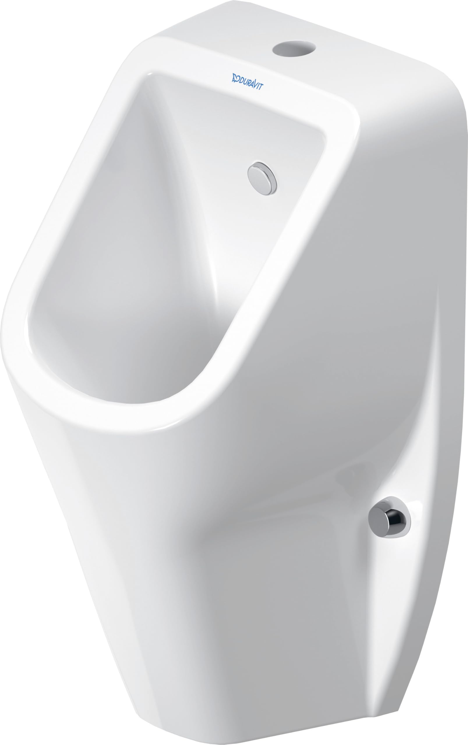 Duravit No.1 urinario, sin borde, entrada superior, incl. boquilla de descarga, 305x290mm, blanco, 281830, Color: Blanco