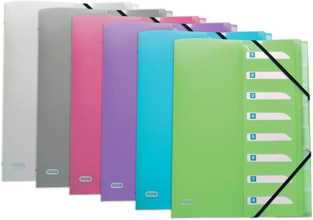 Elba Hawai Separator File A4 Polypropylene-Color Random