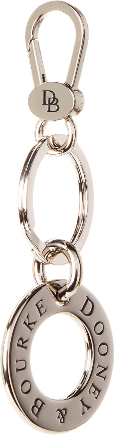 Dooney & Bourke Accessory, Signature Ring Key Fob Keychain - Silver : Clothing, Shoes & Jewelry