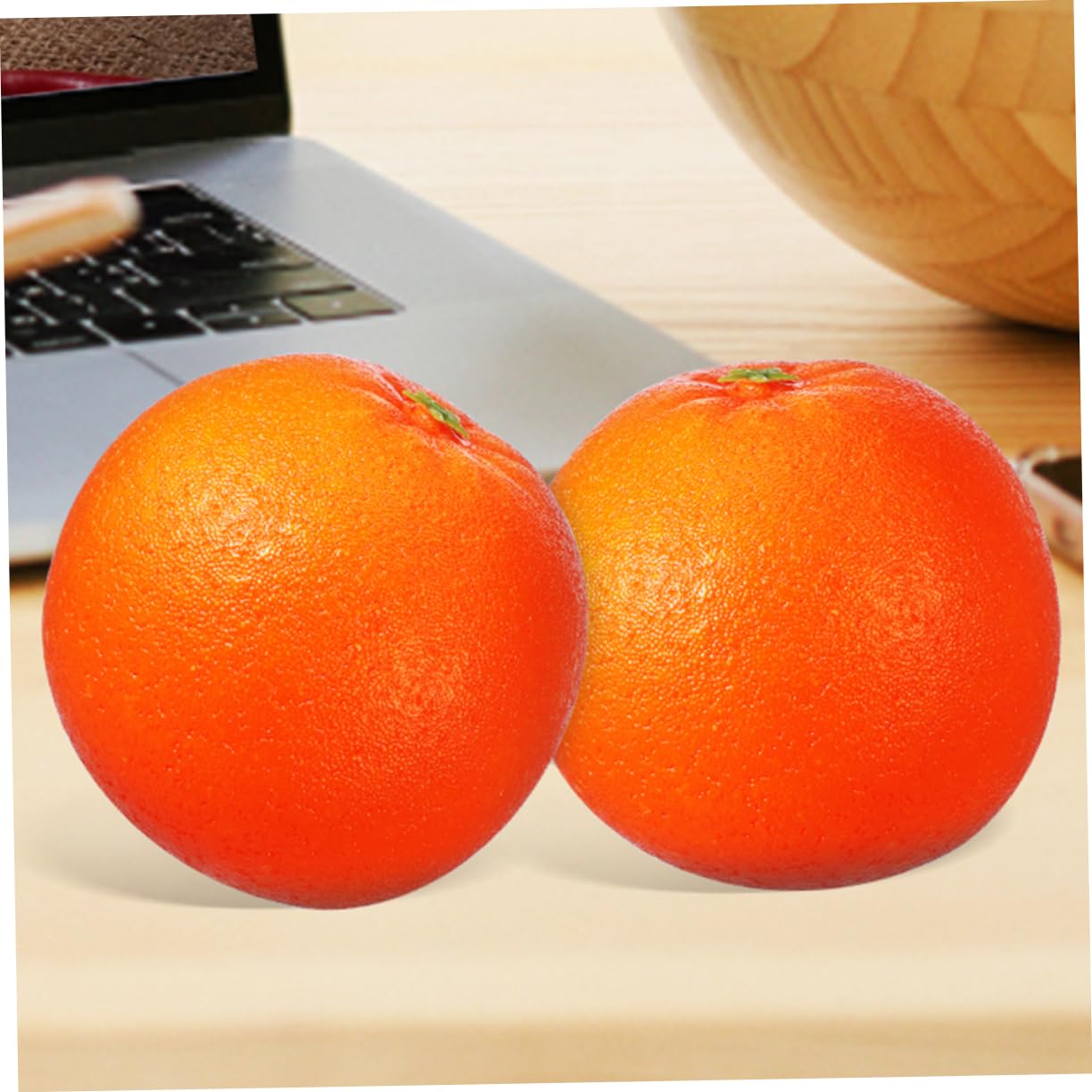 Cabilock 4 Sätze Simuliertes Orangefarbenes Modell Künstliche Orange Modell Dekorationsartikel Orange Modell Obstplatte Simulation Orangen Ornament Künstliche Früchte Schaum 10 Stück * 4
