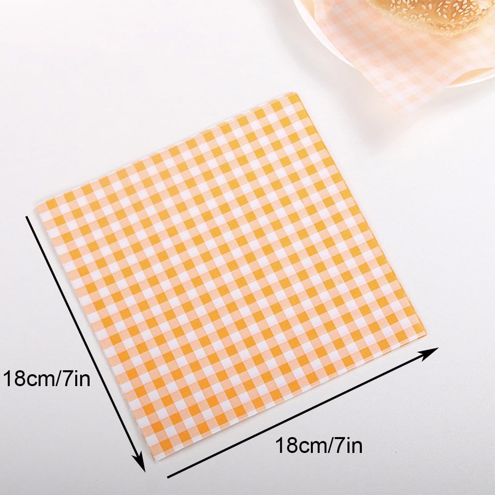 200 Deli Wax Paper Sheets 7 * 7 Inches - Greaseproof Mini Paper for Outdoor Picnic BBQ, Burger, Bread, Sandwich - Image 4