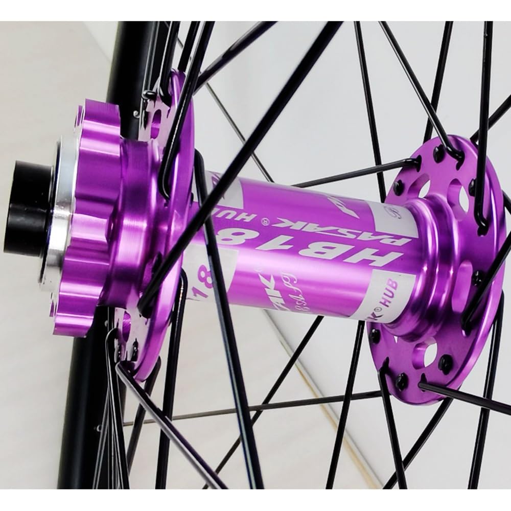 Jeu De Roues VTT 27,5/29 Pouces - Axe Traversant Boost 15x110mm Avant, 12x148mm Arrière - Frein à Disque, Compatible Cassette 8-12 Vitesses