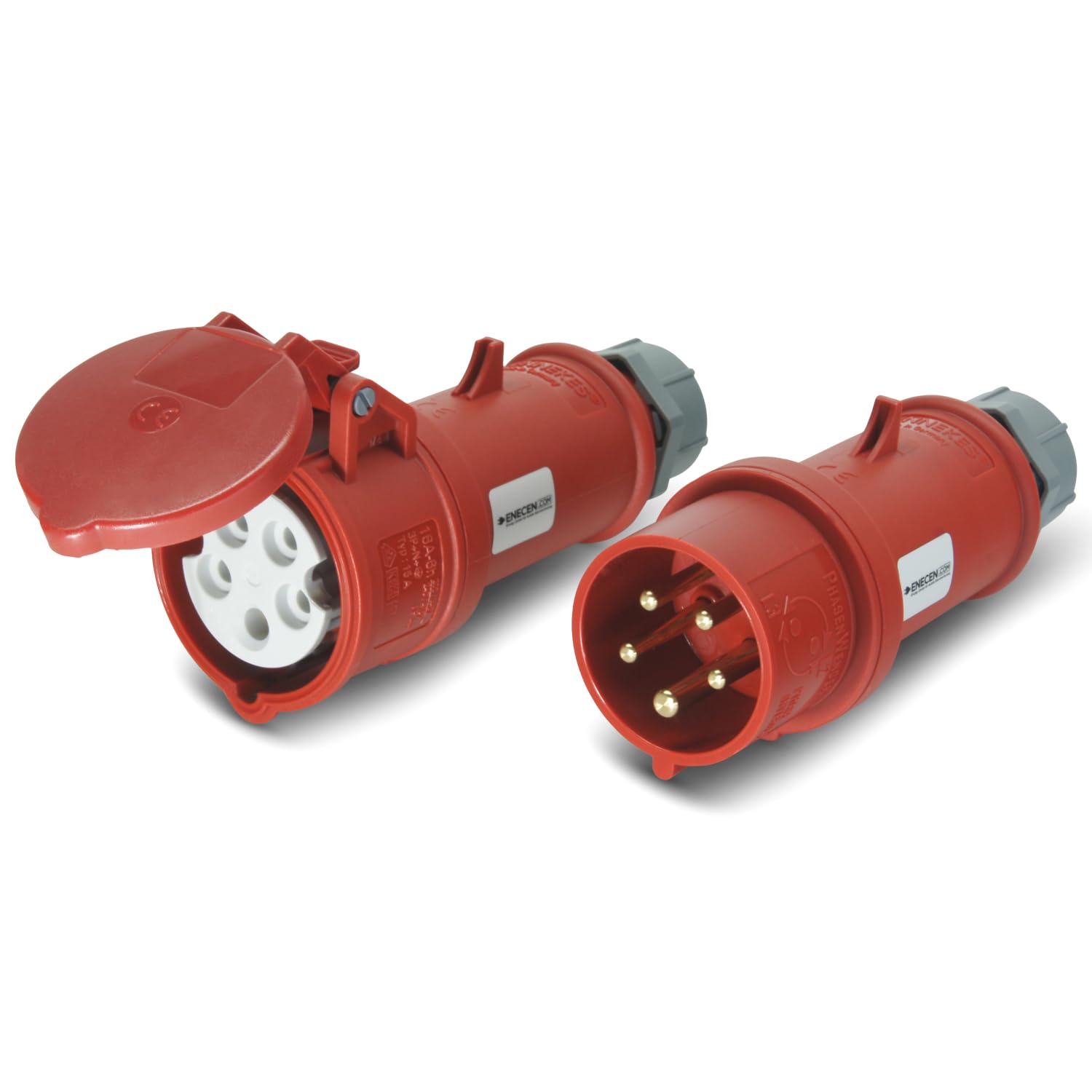 Mennekes Kit prise et raccord CEE 400 V/16 A 5p IP44 avec inverseur de phase