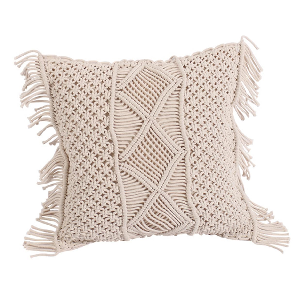 Housse de coussin tissée Cabilock confortable pour canapé de salon et déco chambre