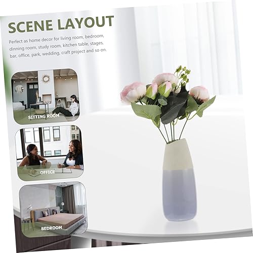 Miniatura 9 de Garneck 2pcs Artificial Peony Bouquet Bouquets for Wedding Bouquet for Bride Wedding Flowers Decor Peonies Flowers Artificial Pampas Grass Peony