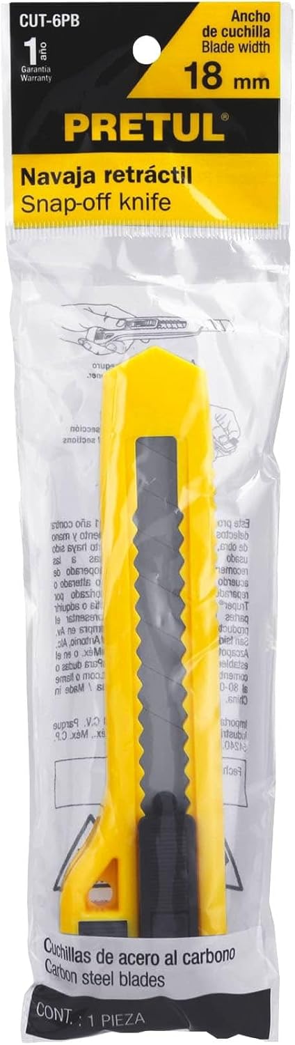 Zico Zi-4054 18mm Snap-Off Utility Knife Blades - SK5 Steel - 10 Pack