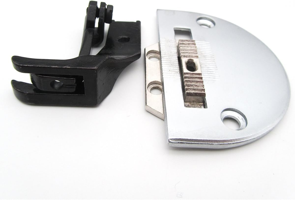 ckpsms Brand - #18030+18031+10795+10796 1SET Needle Plate & Feed Dog & Double Toe Walking FEET Set FIT for JUKI DNU-241,DNU-1541 CONSEW 206RB