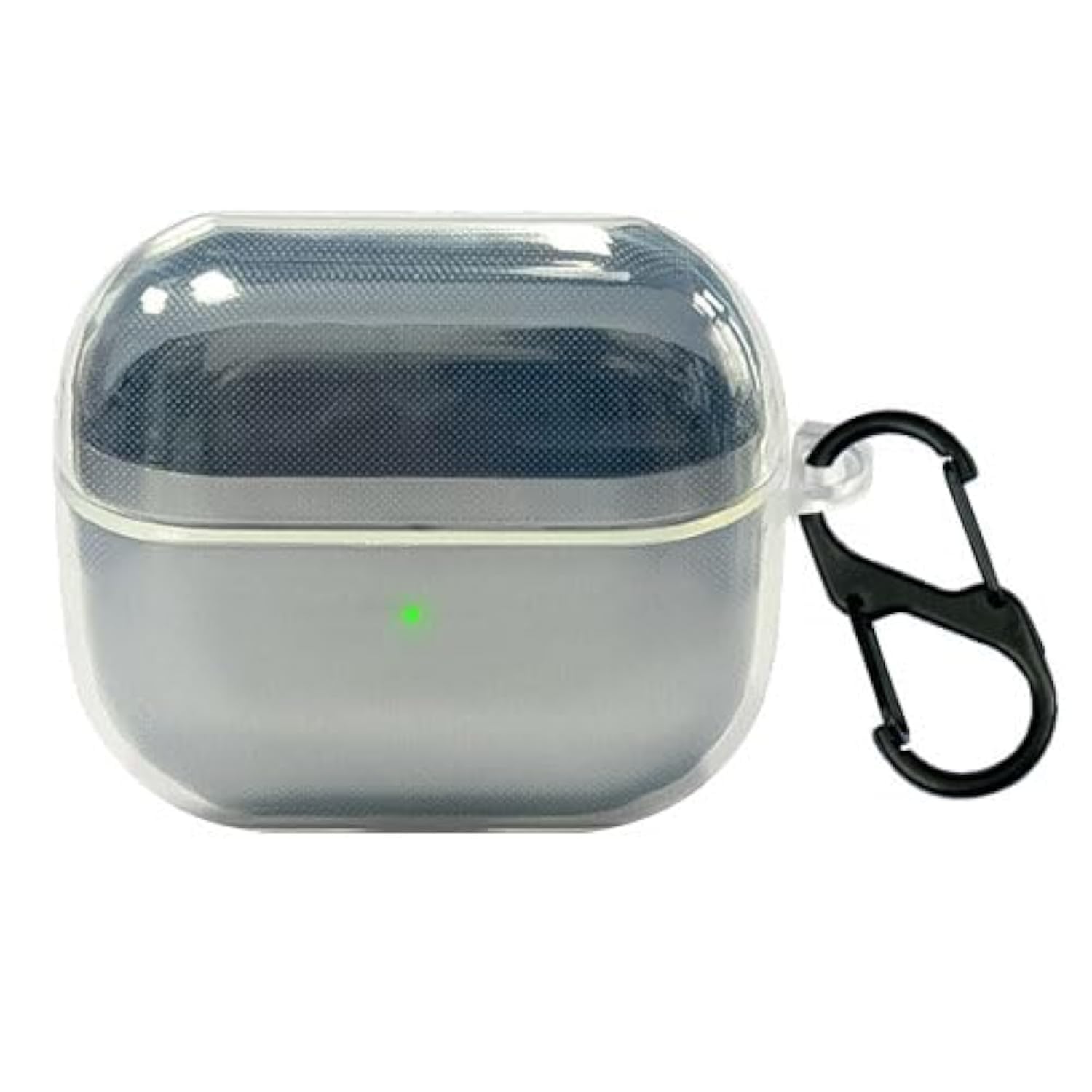 Compatible Case for Samsung Galaxy Buds3 case and Galaxy Buds 3 Pro case cover with carabiner (TRANSPARENT)
