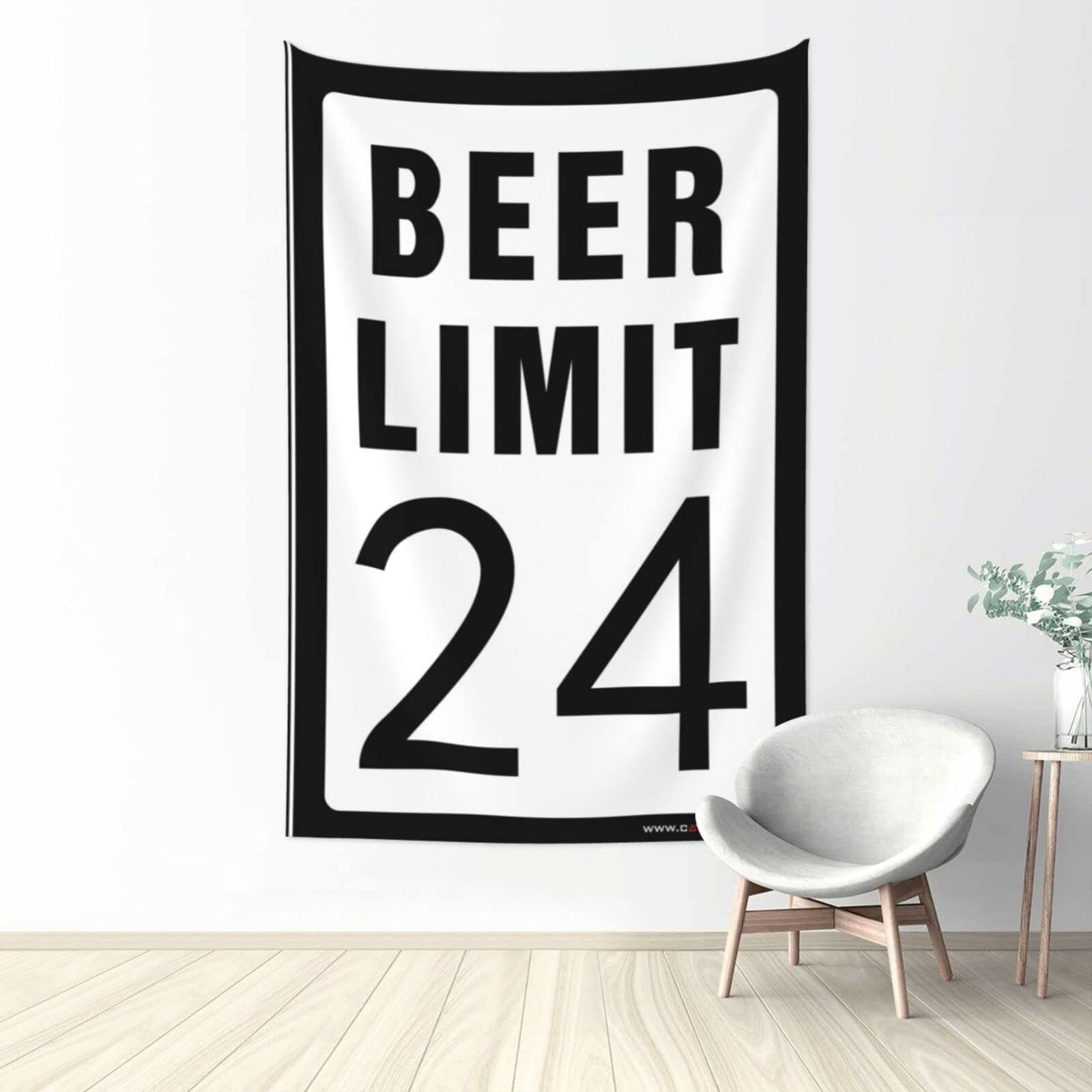 Dsocuiubos Funny Room Decor Beer Limit 24 Tapestry Man Cave Decor and Accessories Man CABE Decor (Size : 100X150CM)