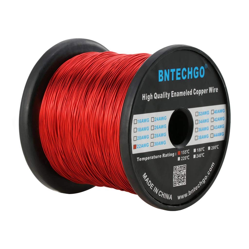 18 AWG Magnet Wire - Red Enameled Copper Wire -6