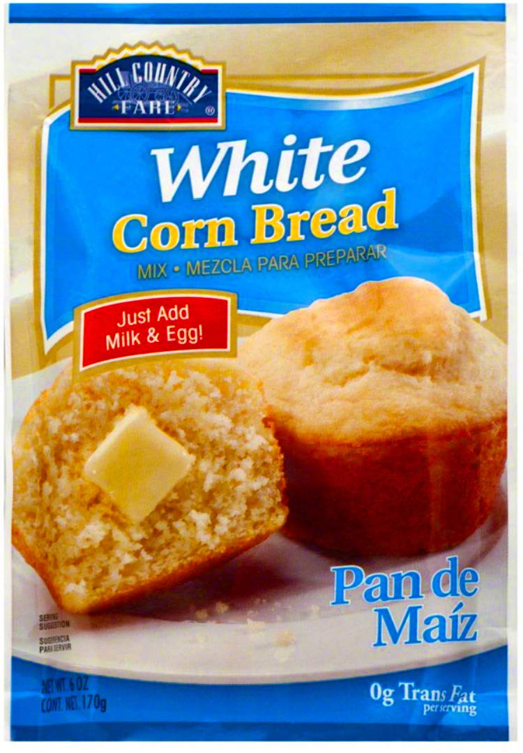 Hill Country Fare White Corn Bread Mix 6 Oz (Pack of 6)