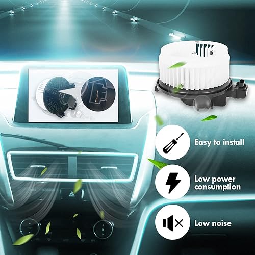 Miniatura 2 de Conjunto de motor de ventilador de calentador de CA, motor de soplador con ventilador para Ford Edge 2007-2017, Ford Fusion 2013-2017, reemplaza a