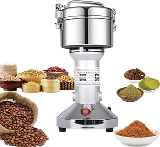 LEJIEYIN 150g Electric Grain Mill Grinder - 900W High Speed Stainless Steel Powder Machine for Flour, Seeds, Herbs, Spices & Grains