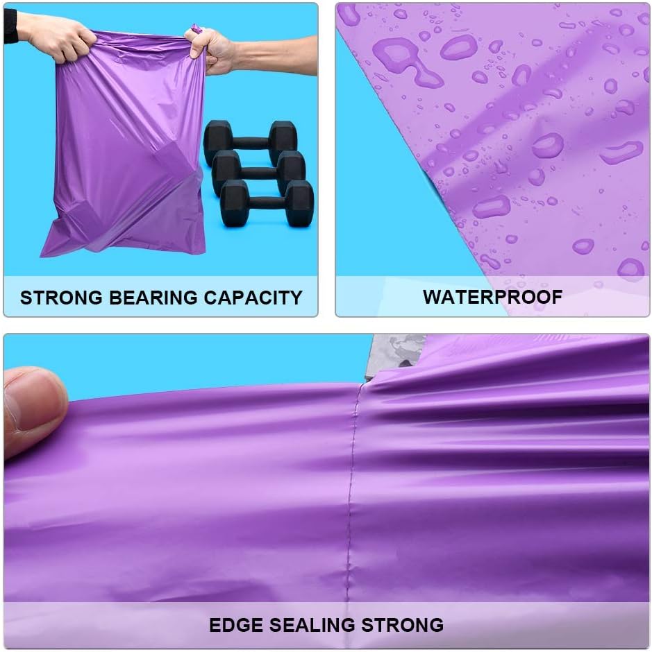 Fuxury 6x9 200pc Purple Poly Mailers Shipping Envelops Self Sealing Envelopes Boutique Custom Bags Enhanced Durability Multipurpose Envelopes Keep Items Safe Protected : Office Products