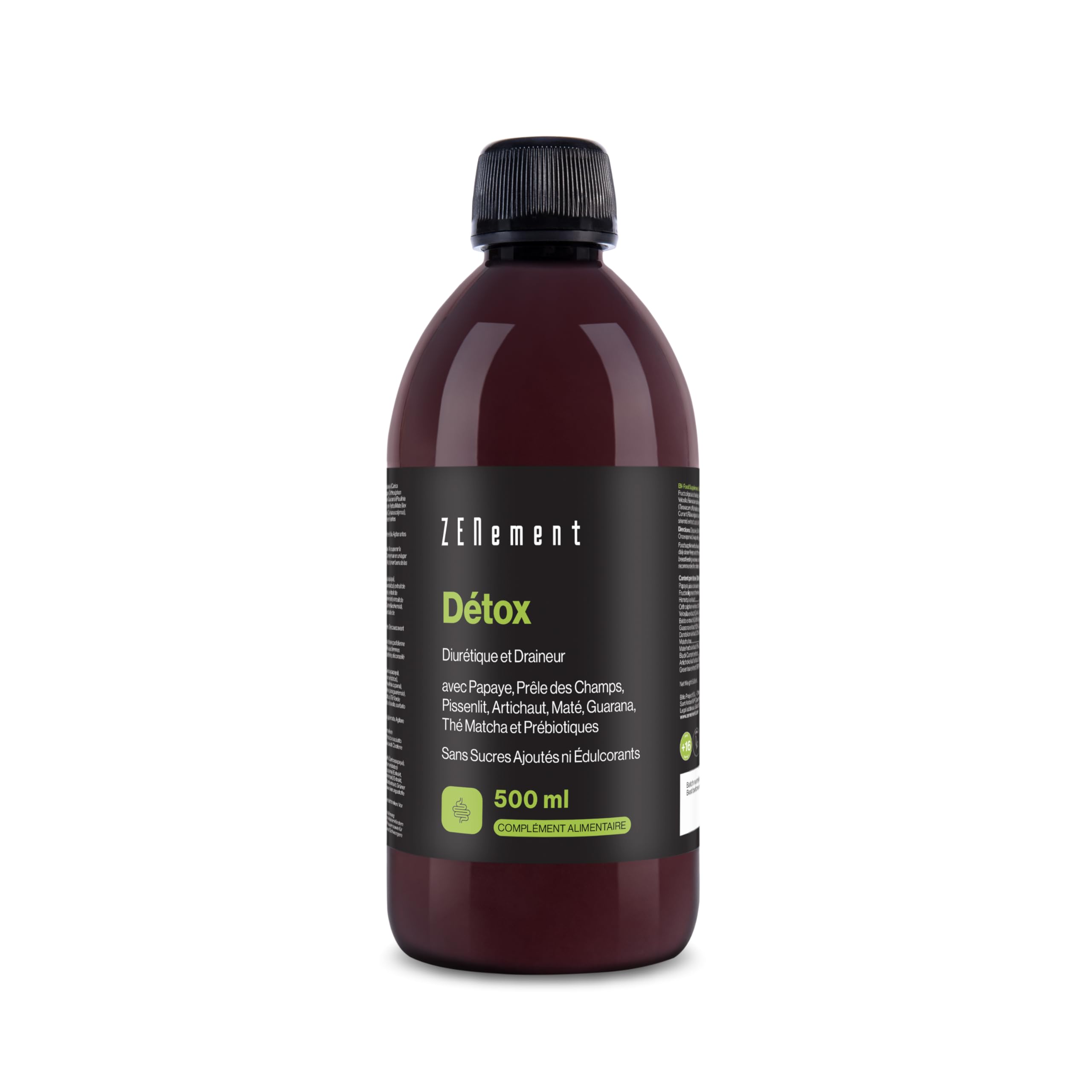 Détox Drainant - Papaye, Prêle, Pissenlit, Artichaut - 500 ml