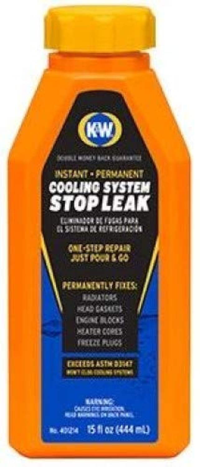 K&W Instant Cooling System Stop Leak, 15 Fl Oz, (Pack of 6), 401214x6