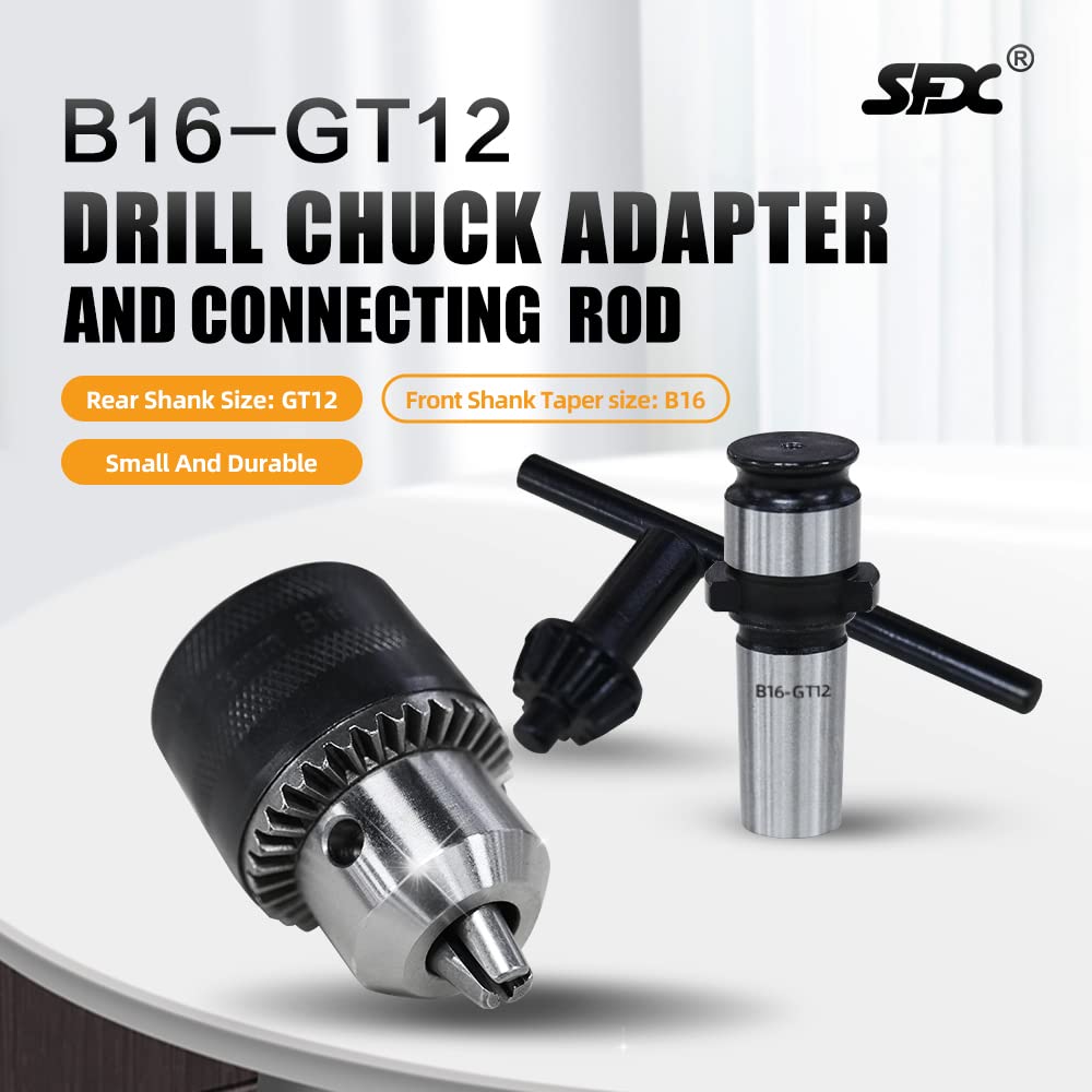 Adapter uchwytu wiertarskiego i korbowód odpowiedni do maszyny do gwintowania M16R GT12 średnica chwytu 19 mm oś stożkowa B16