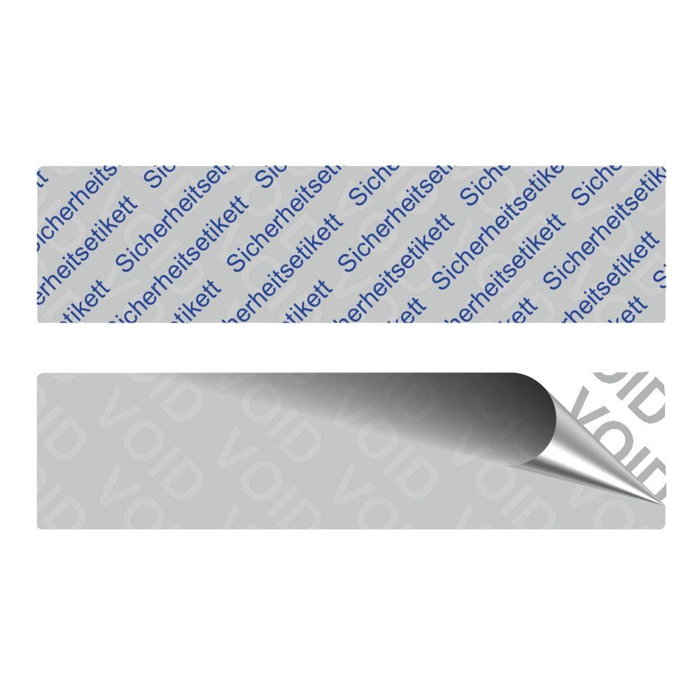 VOID Etichette di sicurezza "etichetta di sicurezza" su rotolo, 80 x 20 mm, blu (500)