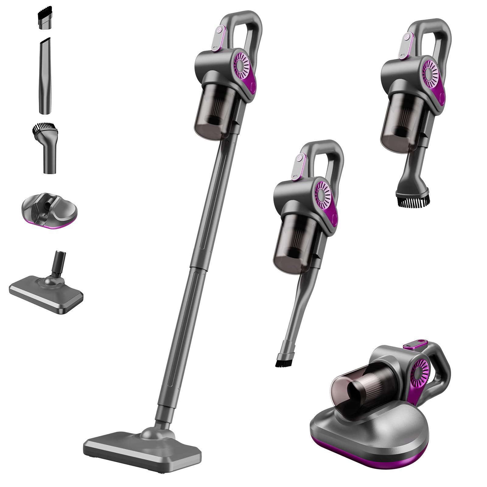 Photo 1 of EABOSON Cordless Vacuum Cleaner - 15KPa Suction, Gray