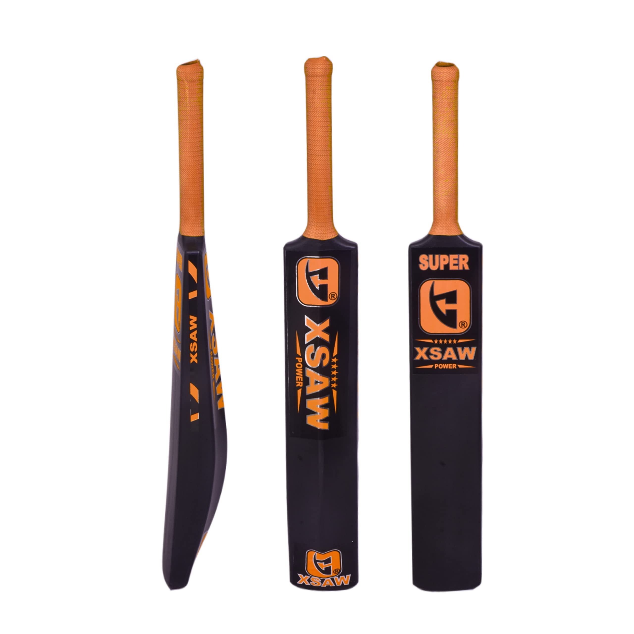XSAW Heavy Duty Plastic Cricket Bat,Full Size Double Blade (34” X 4.5”inches) Premium Bat for All Age Groups – Kids/Boys/Girls/Adults (Black) (Super BAT-Orange) (B0BMR16D1H) Amazon Price History, Amazon Price Tracker