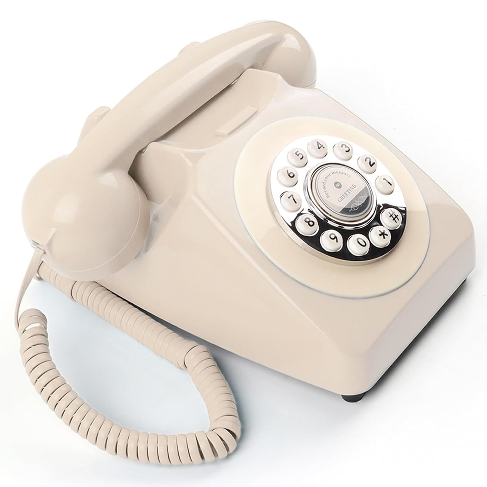 Libro degli Ospiti Audio per La Moda Nuziale, Registrazione del Libro degli Ospiti Audio con Telefono per Il Libro degli Ospiti Audio, per La Tua Festa di Matrimonio, Beige