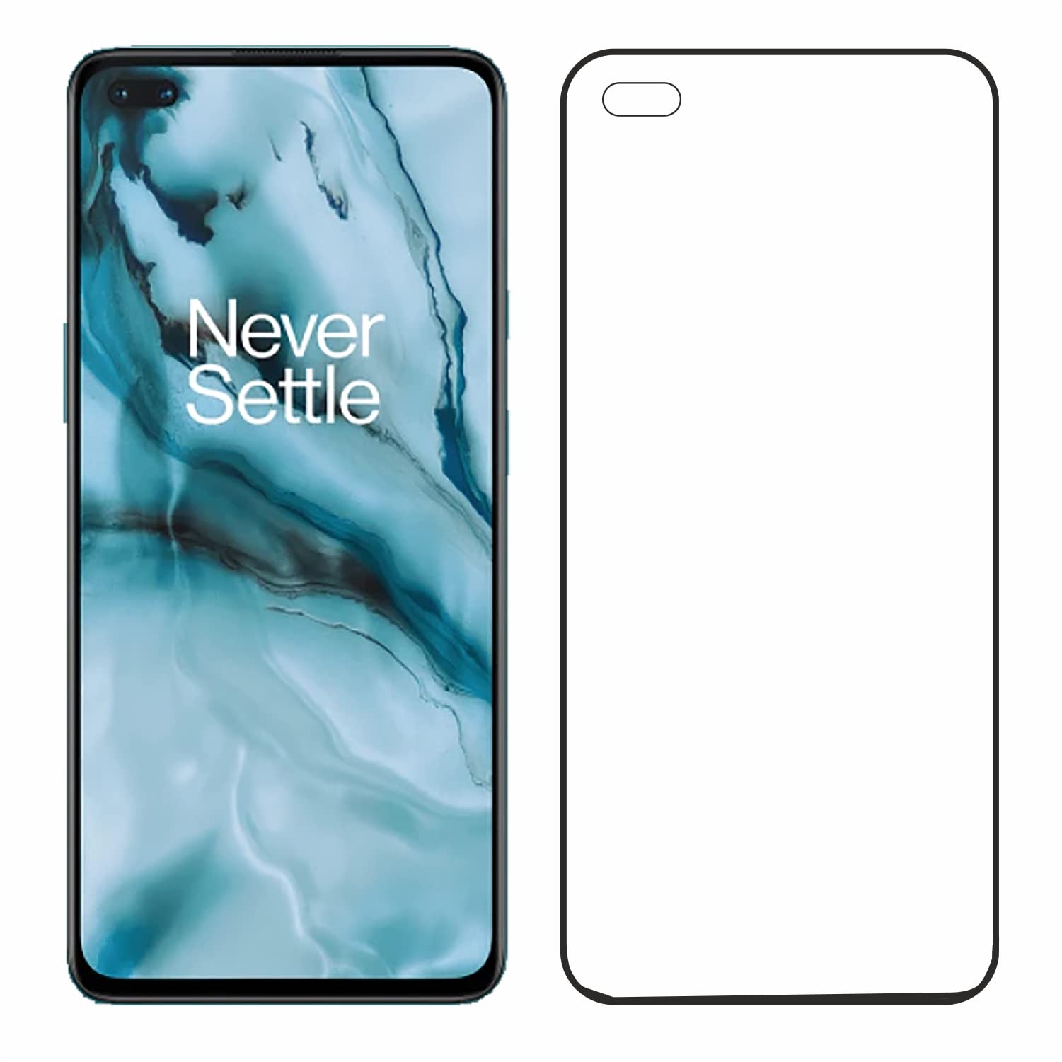 Tempered Glass Screen Protector Compatible For Oneplus Nord (Black) Edge To Edge Coverage With Easy Installation Kit For Cellphone-image-48