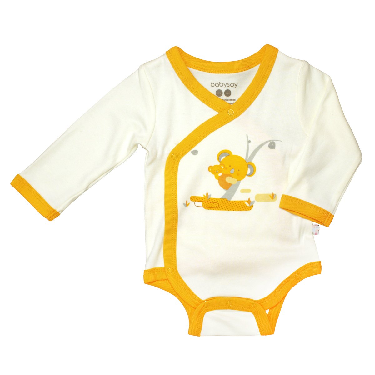 Babysoy Body dla chłopców brązowe koala 12-18 miesięcy