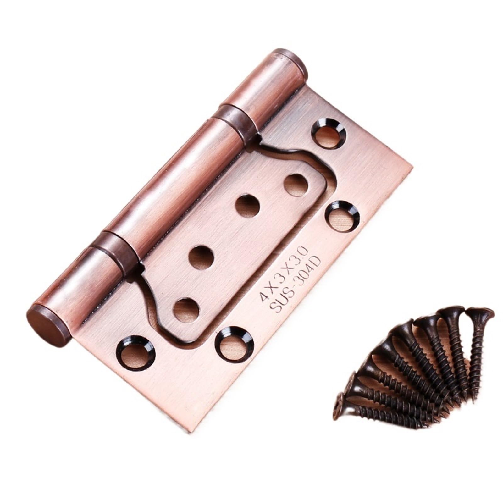 Kdhcvkz C-4 Inch 2Pcs 2Pcs Door Hinges Furniture Hinge Thickened 304 Stainless Steel(C-4 Inch 2Pcs)