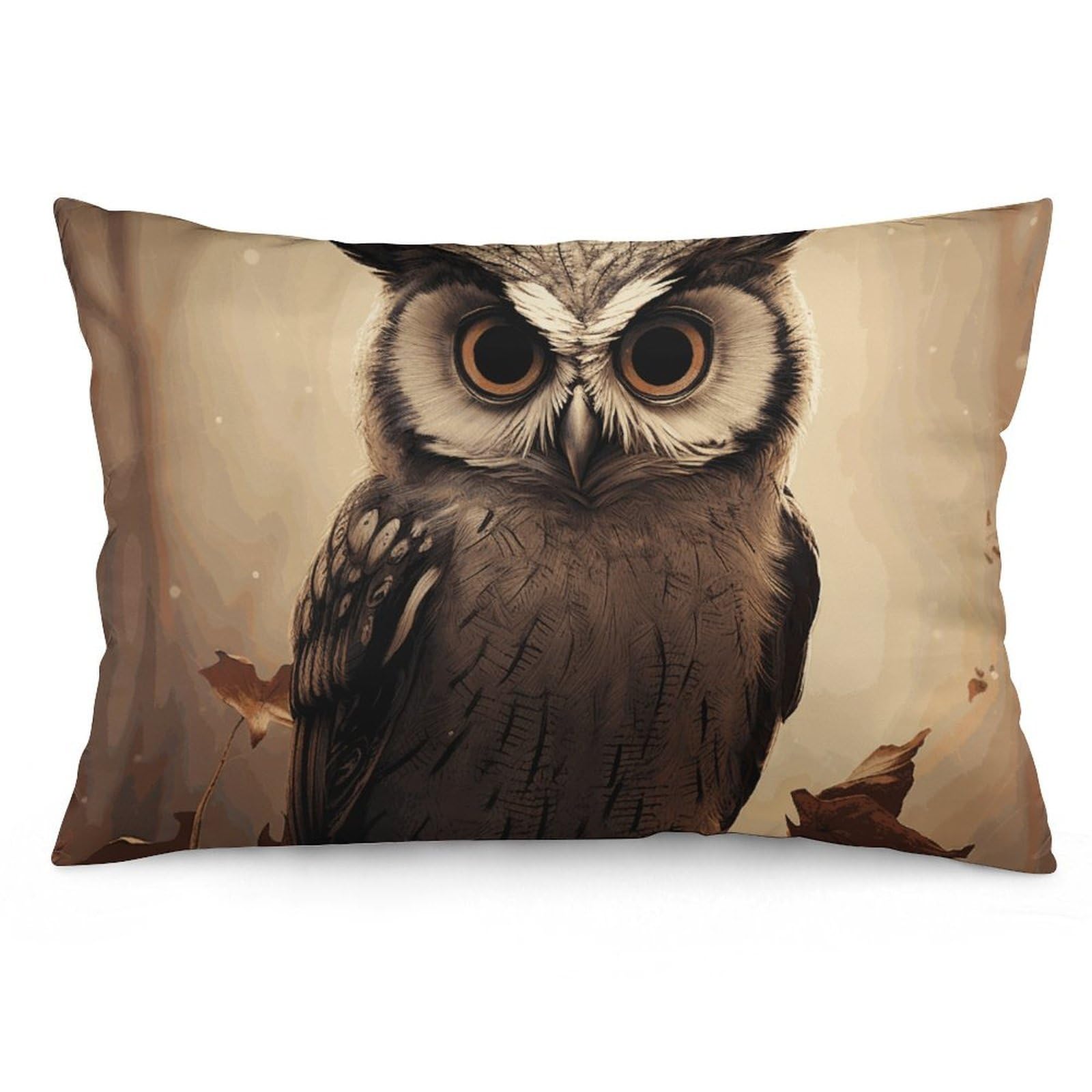 NTVOWPZO 2 Pack Decoration Throw Pillow Covers 20"x30" Pillowcases Covers Cute Owl Pillowcases Modern Farmhouse Home Decor Sofa Cushions Covers for Couch Bed Living Room