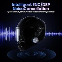 Vista 5 de Auriculares de intercomunicador Bluetooth para casco Y3 (más adecuados para parejas), teléfono de respuesta automática, música, intercomunicador