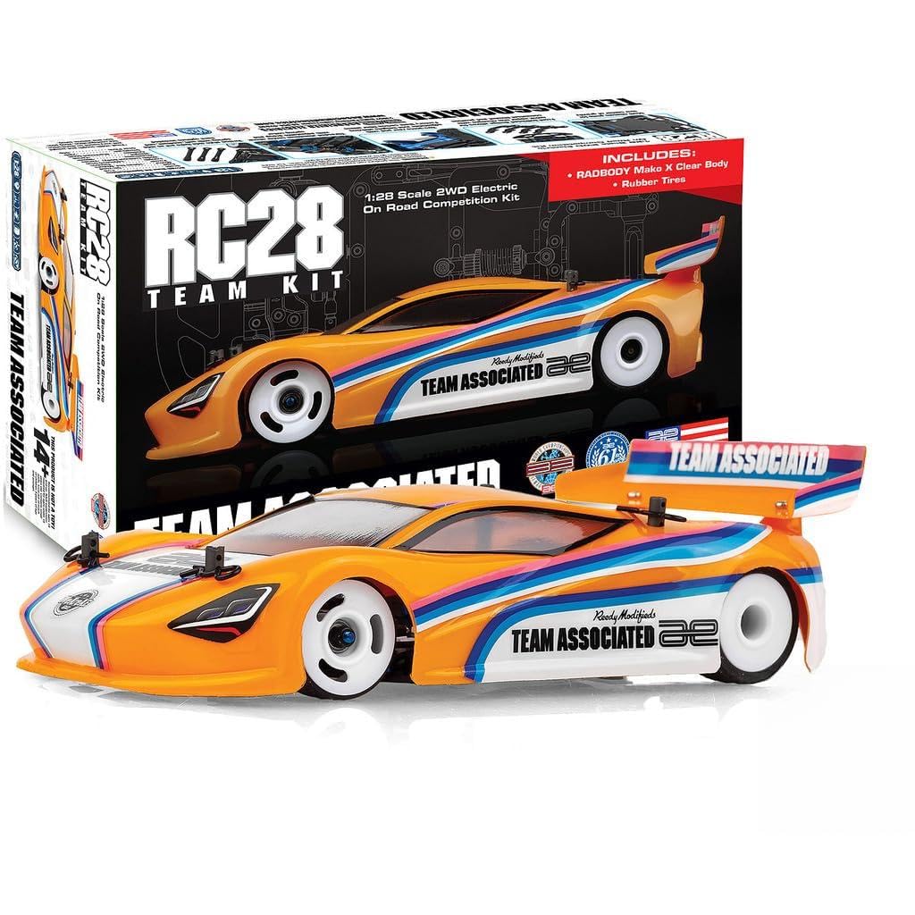 Associated 20168 RC28R Team Kit W/Body and Tires - Requires Assembly