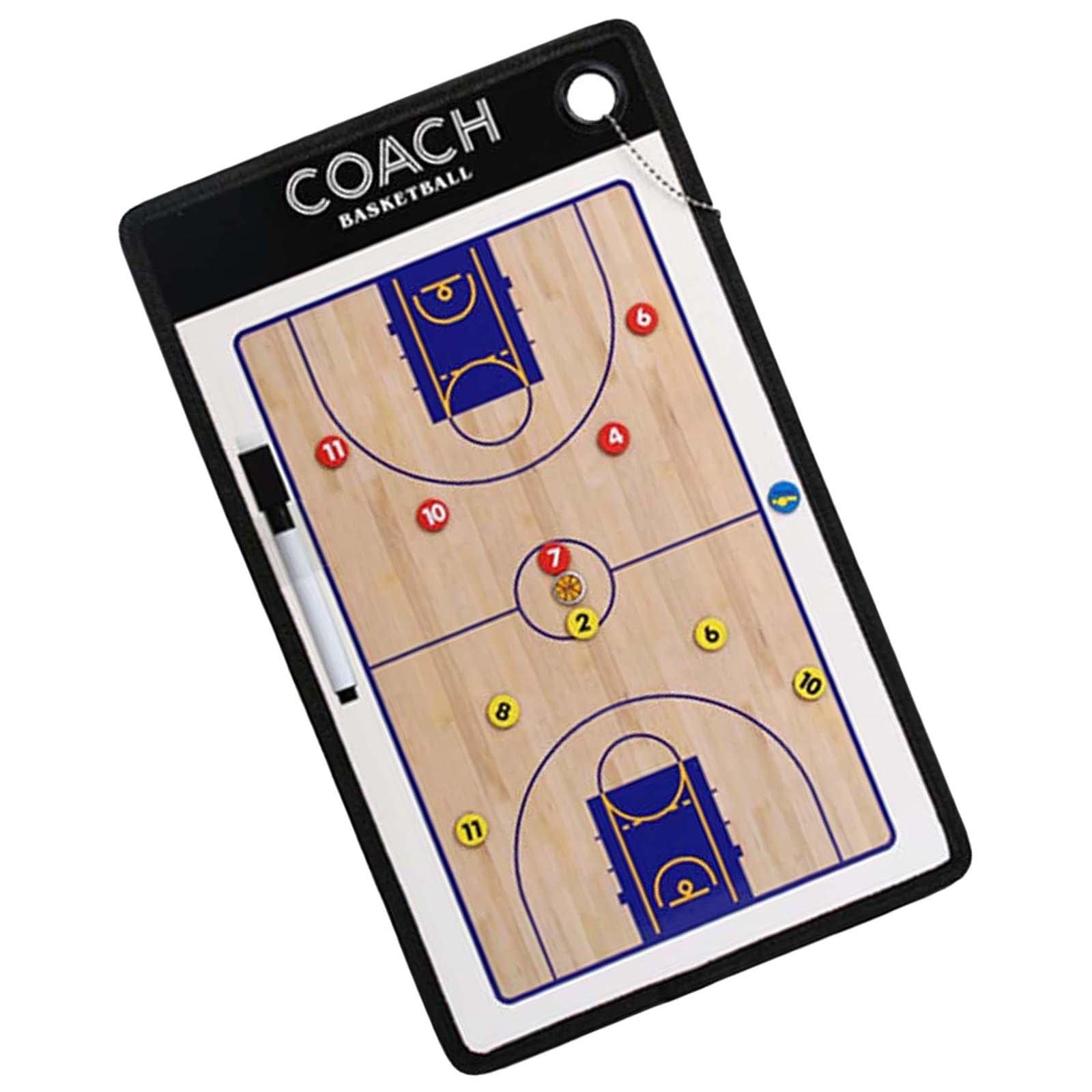 Club Bollywood®Double Sided Coaches Board Basketball Soccer Strategy Board Training Aid Basketball|Sporting Goods | Team Sports | Basketball |1 Coaches Board,-picture-28