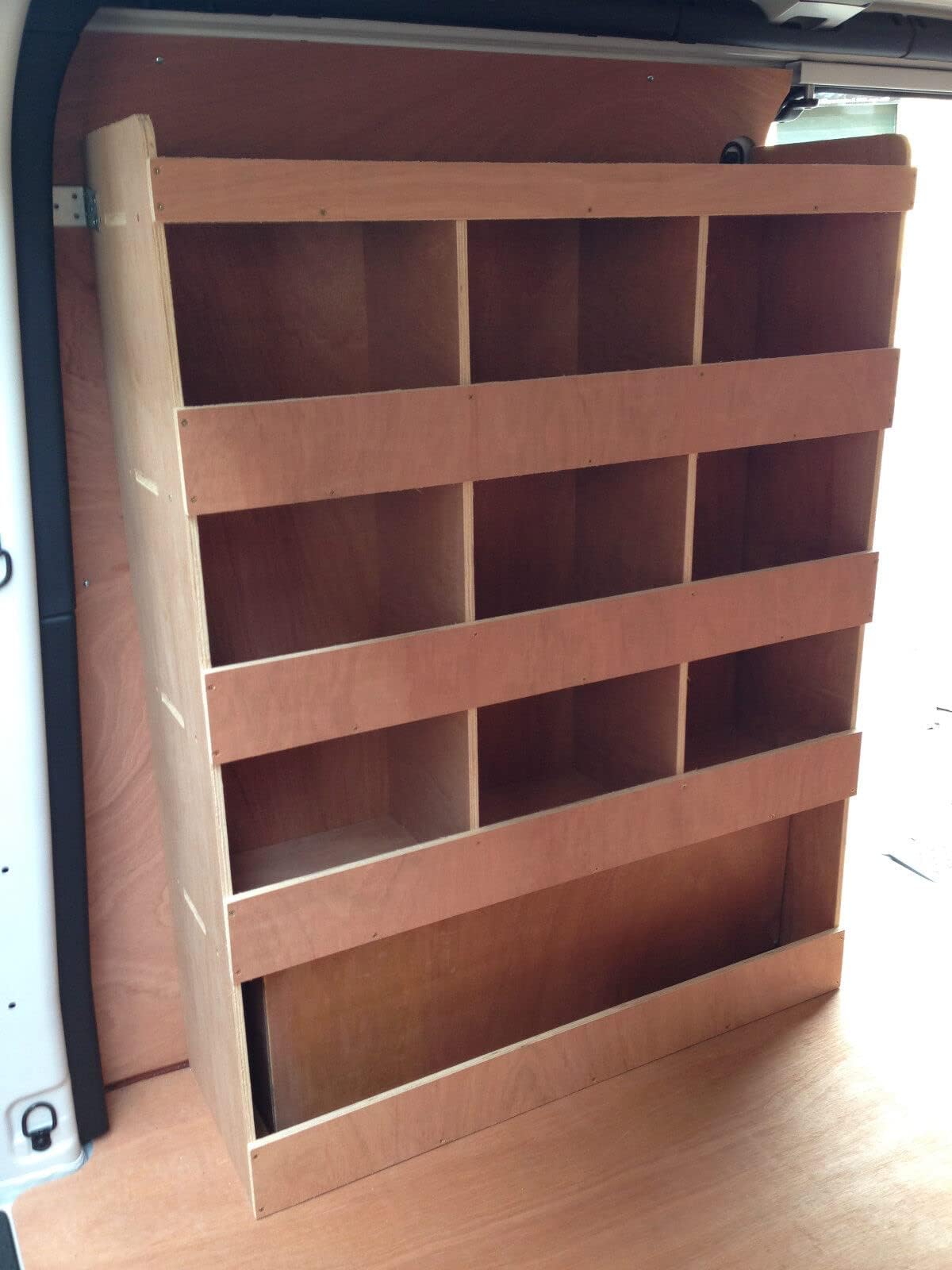 Flat Packed Van Shelving Racking to fit Renault Trafic Traffic Plywood System Tool Storage Unit DS UK