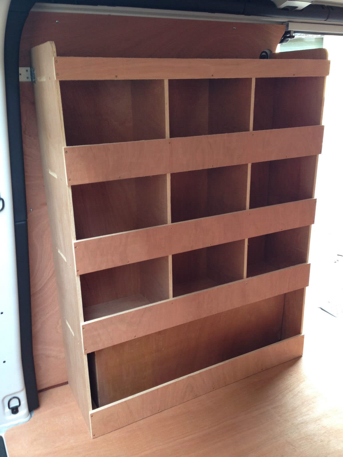 Flat Packed Van Shelving Racking to fit Renault Trafic Traffic Plywood System Tool Storage Unit DS UK